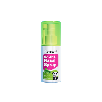 Cleanote Saline Nasal Spray with Peppermint 60ml फिजियोलॉजिकल सॉल्यूशन स्प्रे बच्चों के लिए बच्चे की बहती नाक ताज़ा करने वाला कोमल
